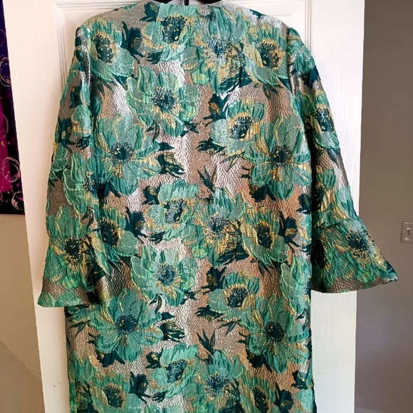 Anthropologie Seen Worn Kept Jacquard metallic jacket - Picture 7 of 7